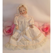 Vintage China Porcelain Doll Reco 1990 Sandra Kuck Lullaby Baby 